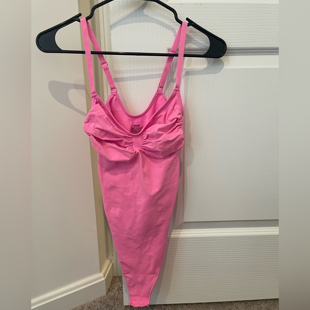 SKIMS Pink Bodysuit